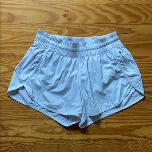 White Lululemon Tracker Shorts 10